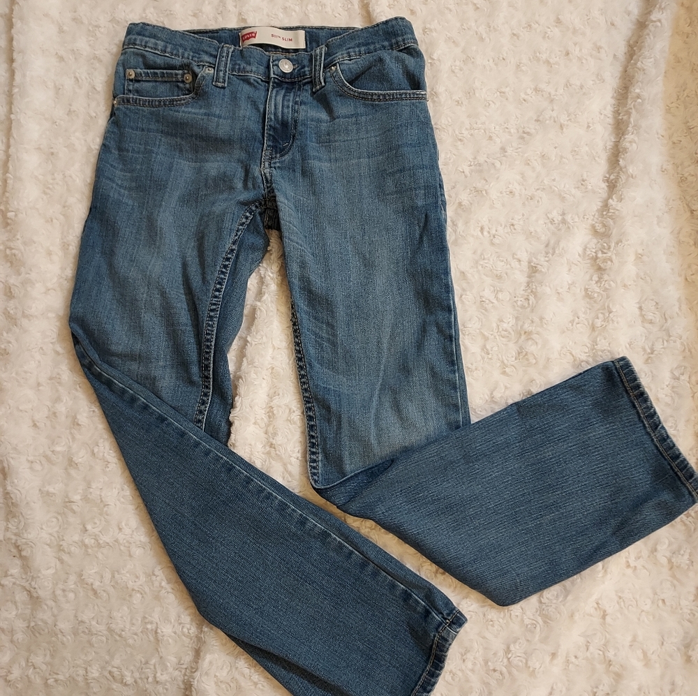 Levi's 511 Slim Blue jeans youth 12 Reg 26x26 Western Ranch Cowboy Durable